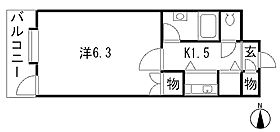 朝日プラザ新町の間取り