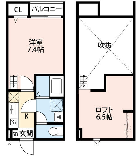 さいたま市大宮区堀の内町のアパートの間取り