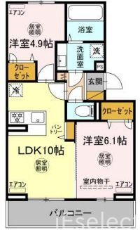 市原市君塚のアパートの間取り