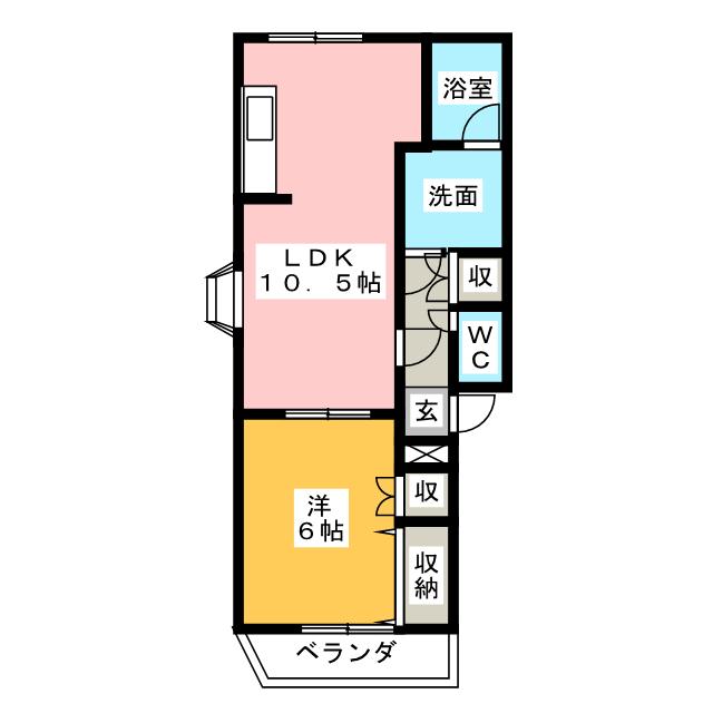 パラシオン　Ｈの間取り