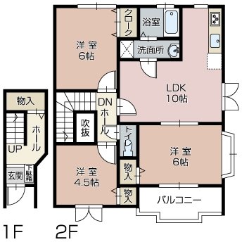 エイムカンフォートの間取り