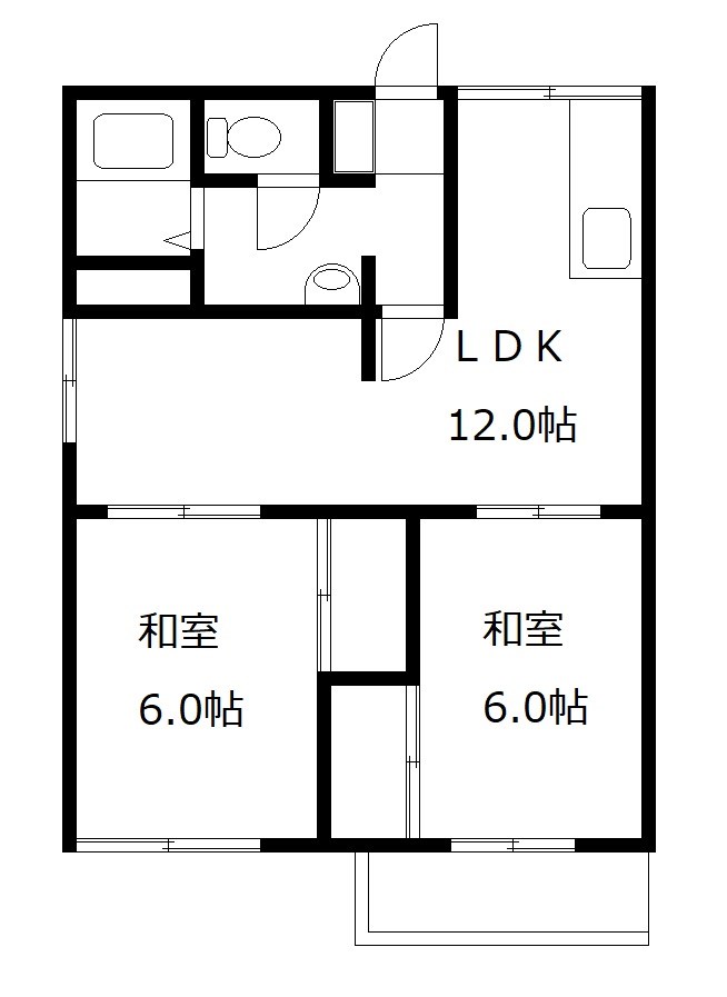 フレグランス生実の間取り