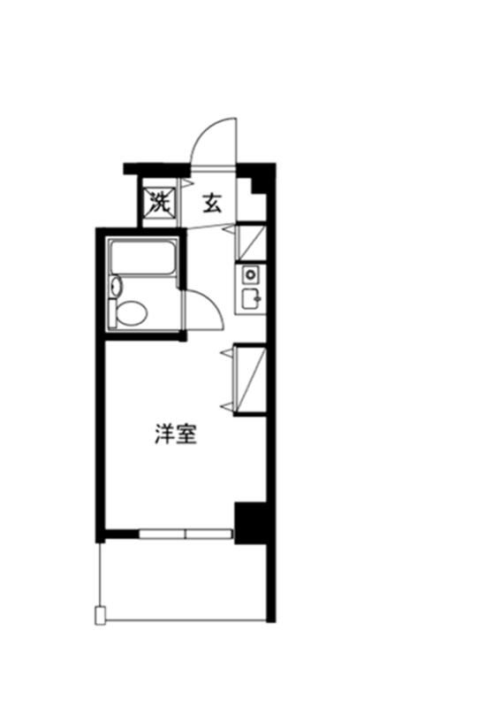 コスモハイム元住吉の間取り