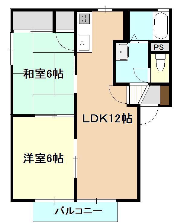 グリーンハイツ池ノ山Ｂの間取り