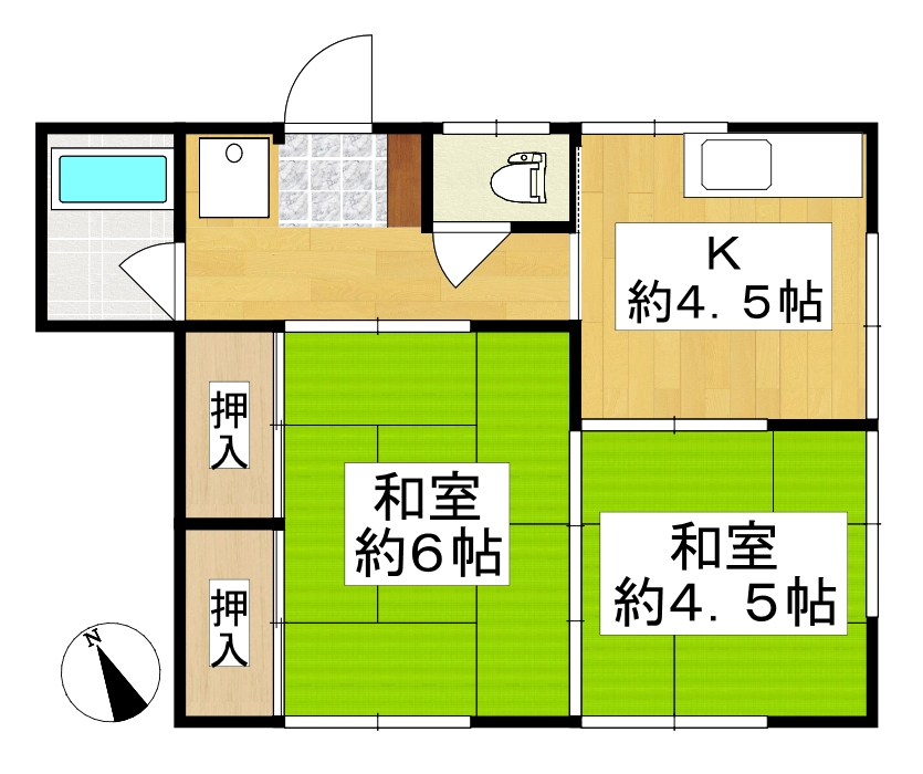 さつき荘の間取り