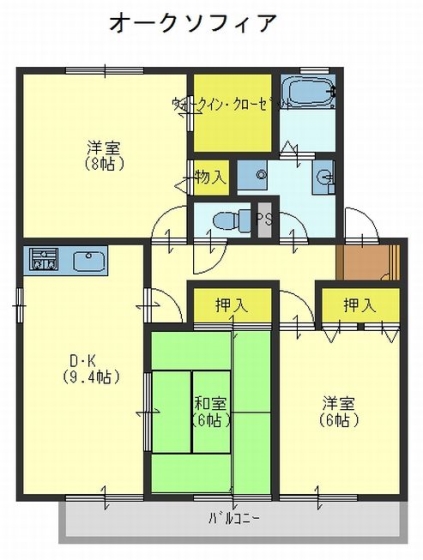 オークソフィアIIの間取り