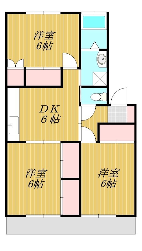 長沢ガーデンハイツＤの間取り