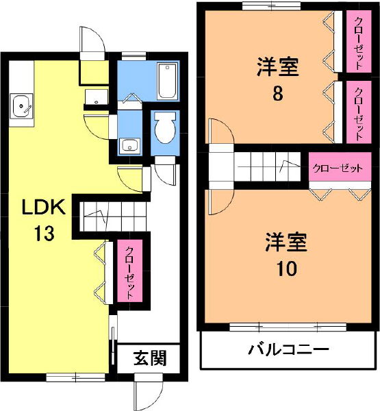 サンテラス八田Ａの間取り