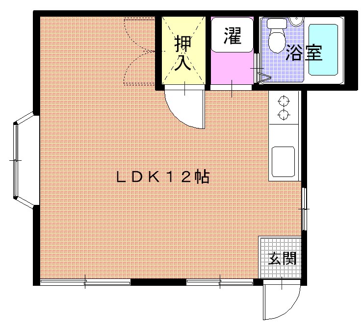 角田屋ハイツ南町の間取り