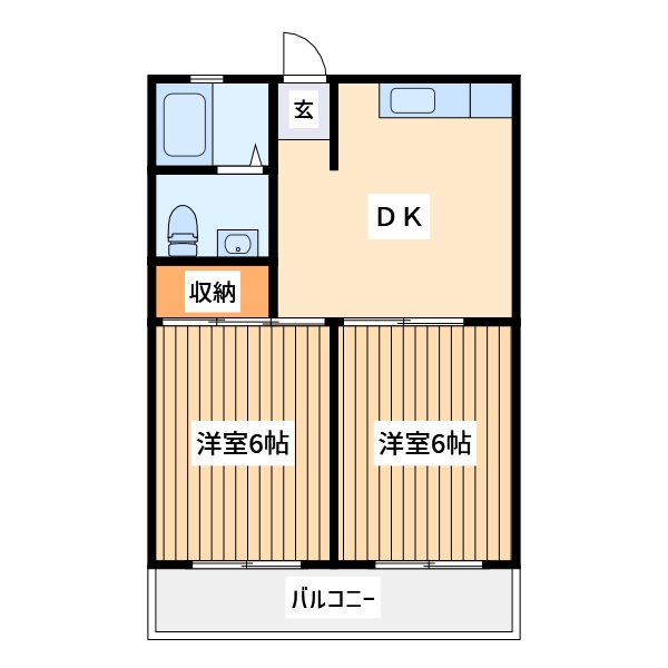 【八王子市明神町のマンションの間取り】