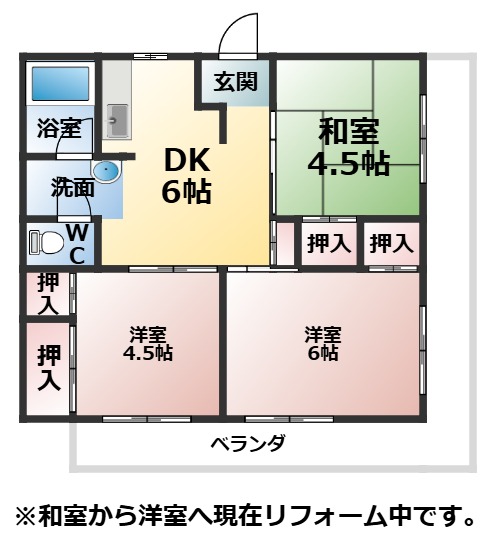 浜町マンションの間取り