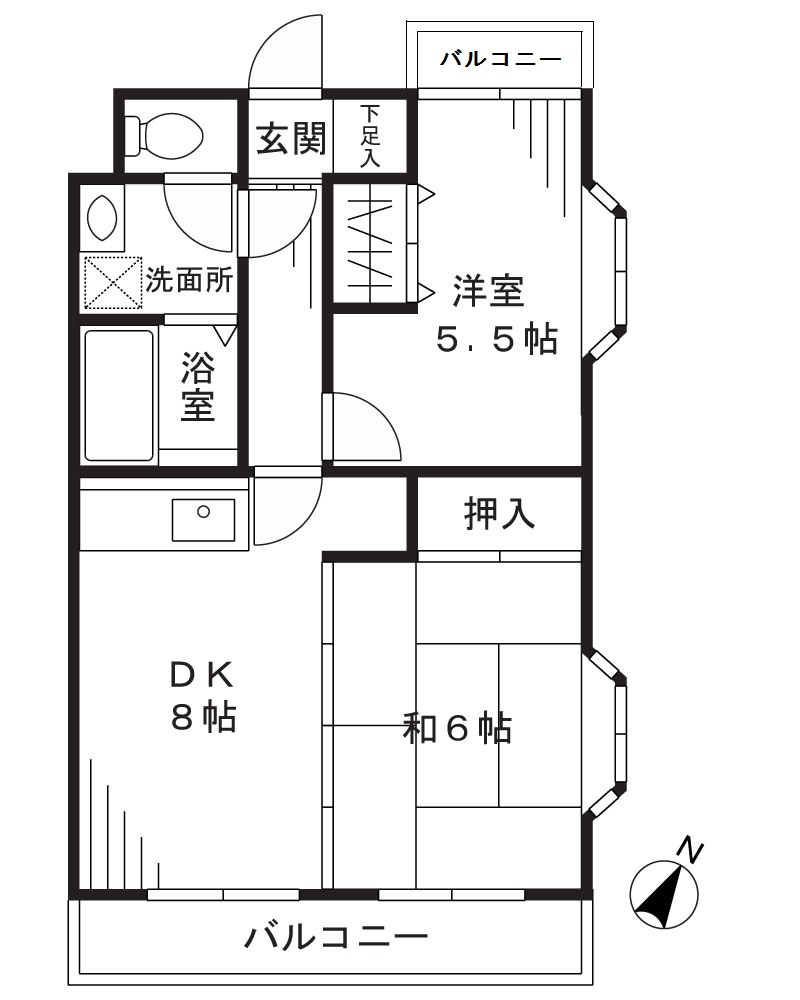 【シャテロ高津の間取り】