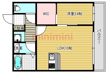 パロス茨木中穂積の間取り