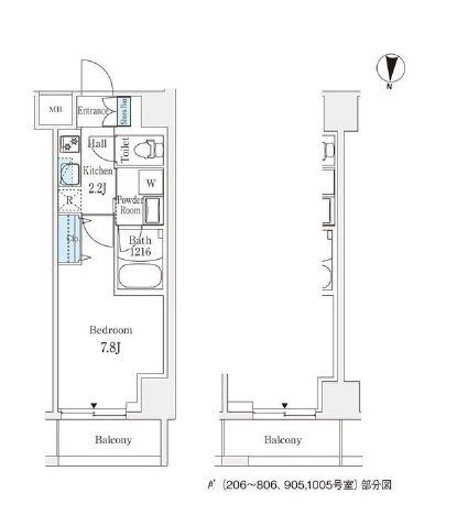 練馬区豊玉北のマンションの間取り