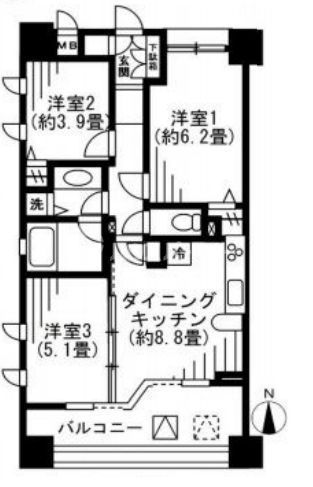 【ラナイタウンルネッサンスプラザハウスの間取り】