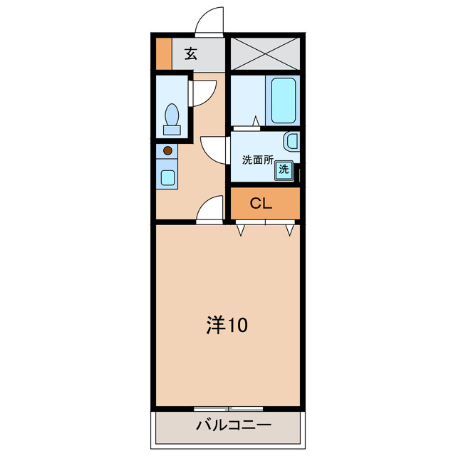 西尾市大和田町のマンションの間取り