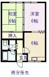 第２大雪マンションの間取り