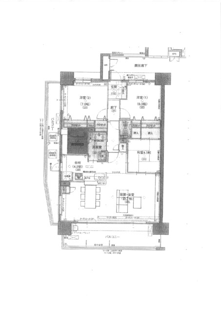 駿東郡長泉町下土狩のマンションの間取り