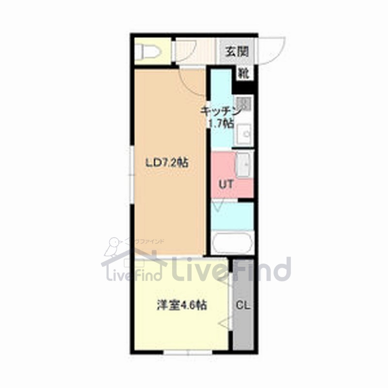 札幌市厚別区厚別東二条のマンションの間取り