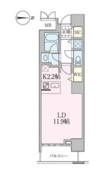 荒川区南千住のマンションの間取り