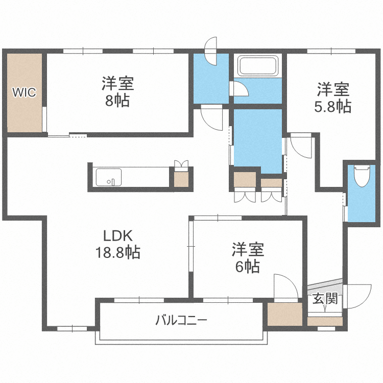 サンモール２１の間取り