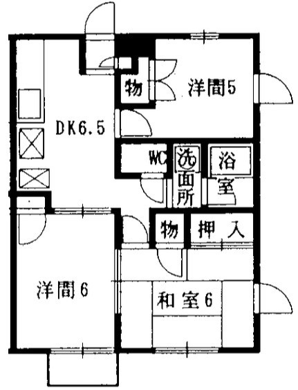 横浜市港北区鳥山町のアパートの間取り