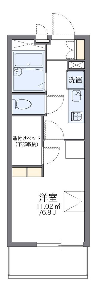 レオパレス一色上第一の間取り