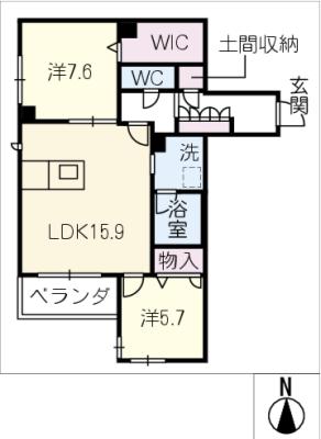 セレーノ吹上の間取り