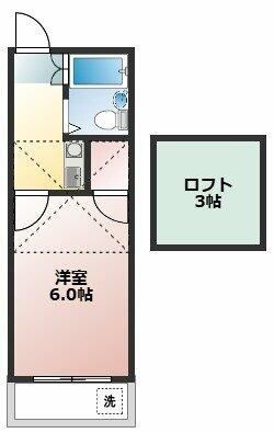 春日部市緑町のアパートの間取り