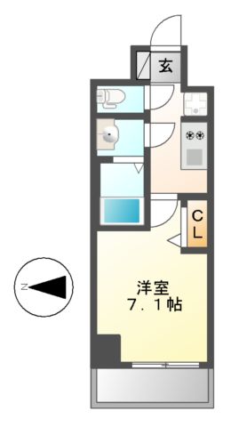 プレサンス久屋大通公園セラフィの間取り