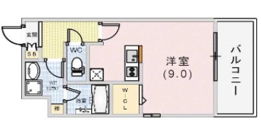 尼崎市杭瀬北新町のマンションの間取り