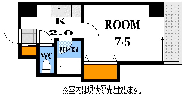 広島市西区横川新町のマンションの間取り