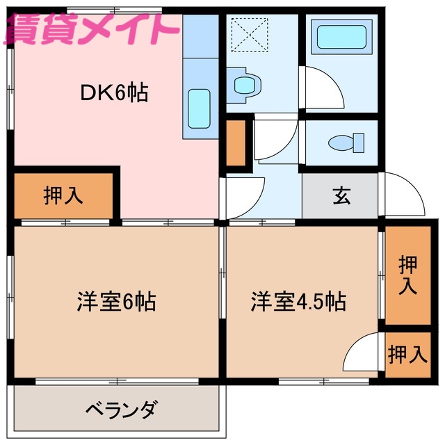 第一富士屋ハイツの間取り