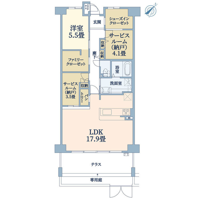 クレアコート芦屋の間取り