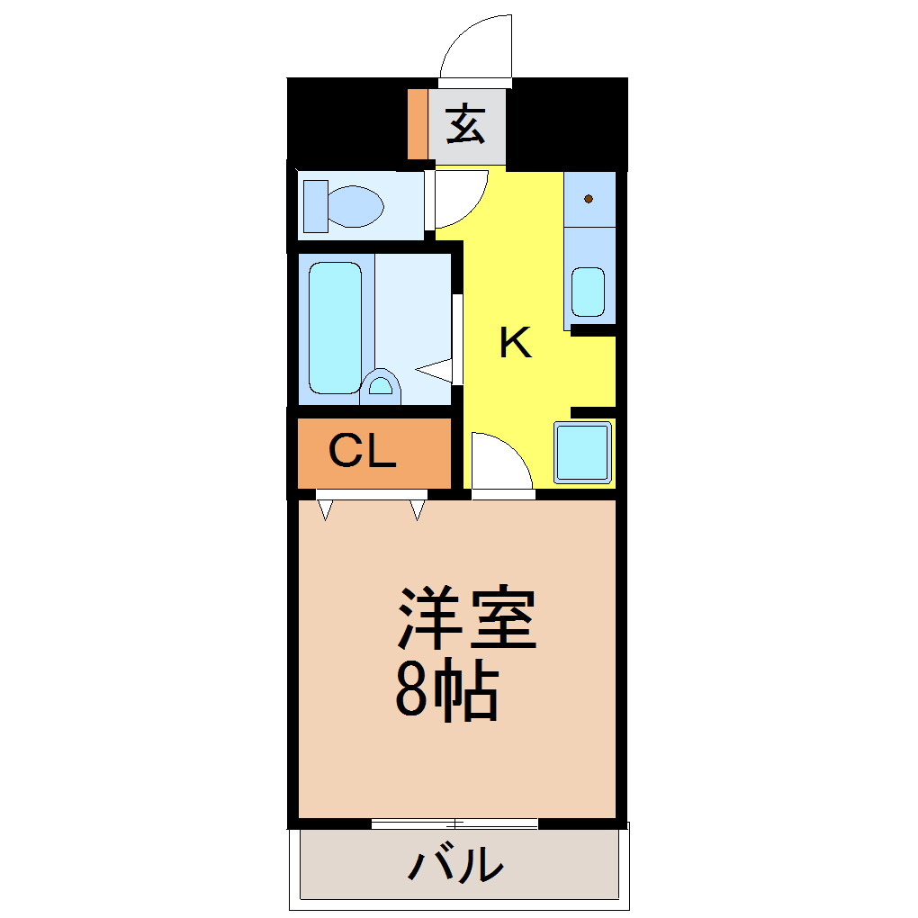 名古屋市昭和区出口町のマンションの間取り