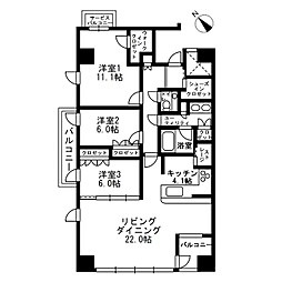 アーバンパーク代官山Ｉ／アーバンパーク代官山ＩＩの間取り