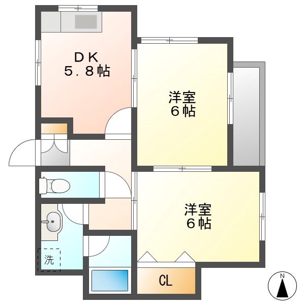 メゾンドIIの間取り