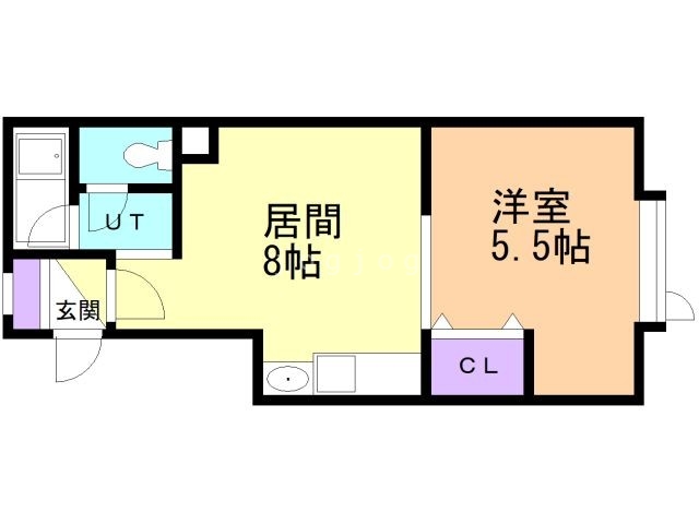 石狩郡当別町錦町のアパートの間取り