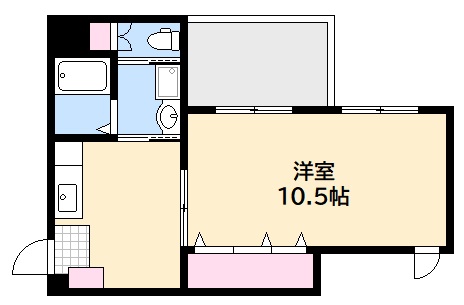 広島市西区三滝町のマンションの間取り