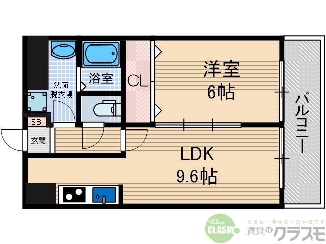 摂津市正雀のマンションの間取り