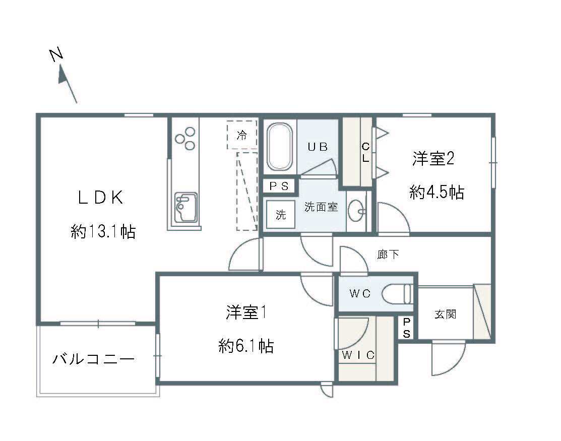 グルーブ明石大蔵の間取り