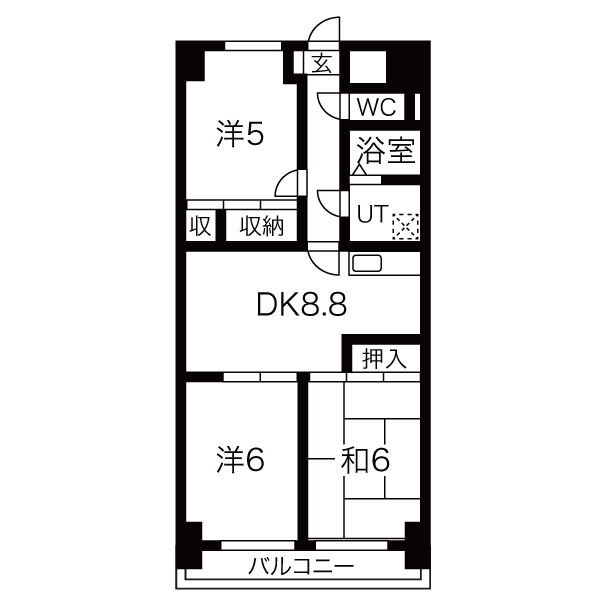 マンション森の間取り