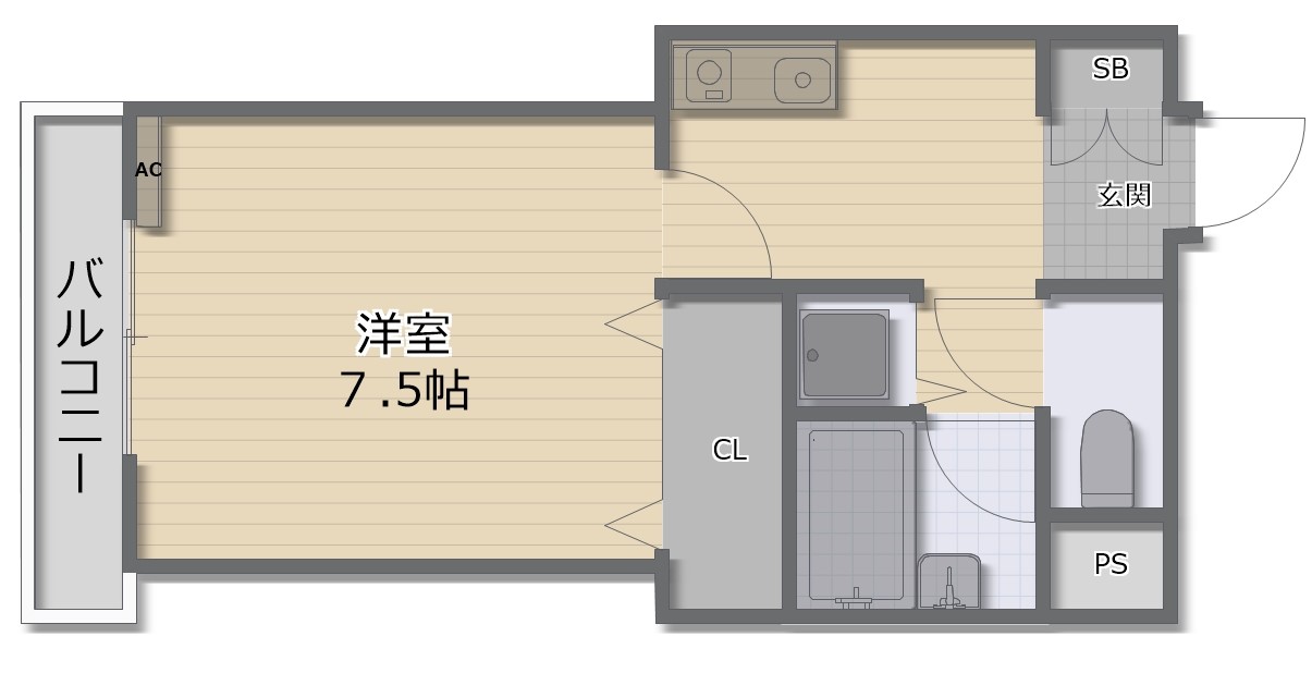 エスペランサあびこの間取り