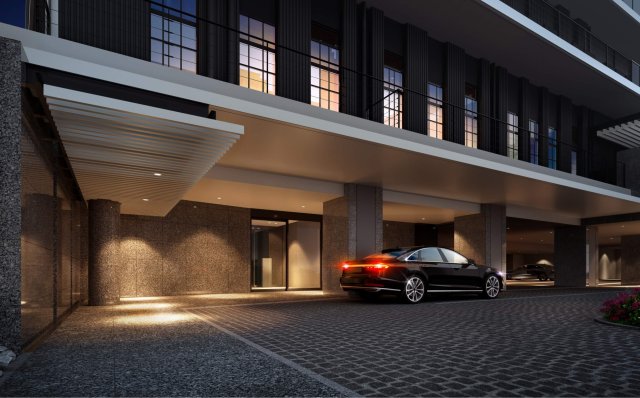 駐車場　ジオタワー十三　駐車場