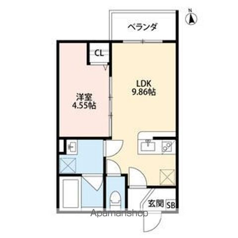 ＪＲ関西本線 東部市場前駅 徒歩12分 3階建 築9年の間取り写真