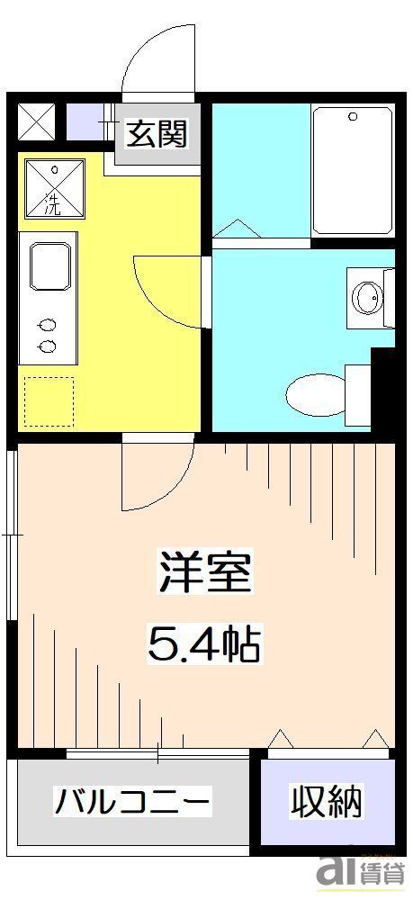 西武新宿線 所沢駅 徒歩6分 3階建 築5年の間取り写真