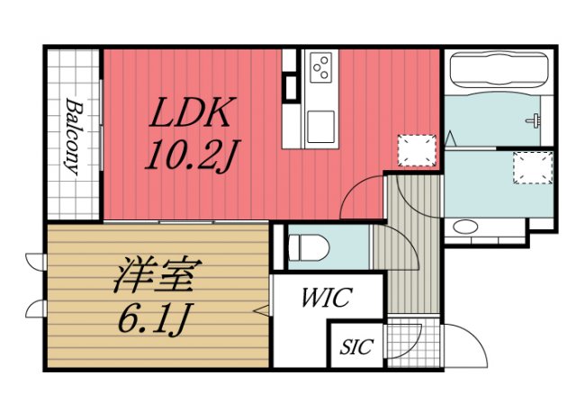 京成千原線 学園前駅 徒歩13分 3階建 築9年の間取り写真