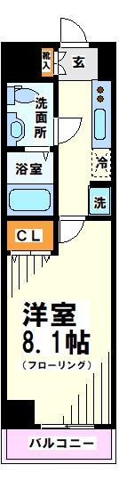 京王線 府中駅 徒歩7分 15階建 築11年の間取り写真