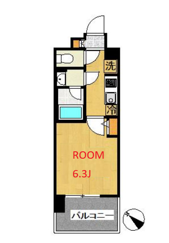 相鉄本線 西横浜駅 徒歩6分 7階建 築9年の間取り写真