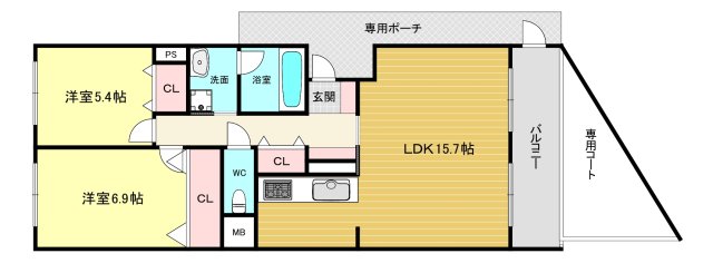 Akkord門戸の間取り写真